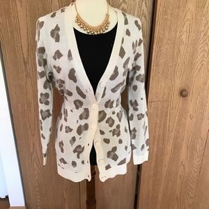 Long sleeve leopard cardigan